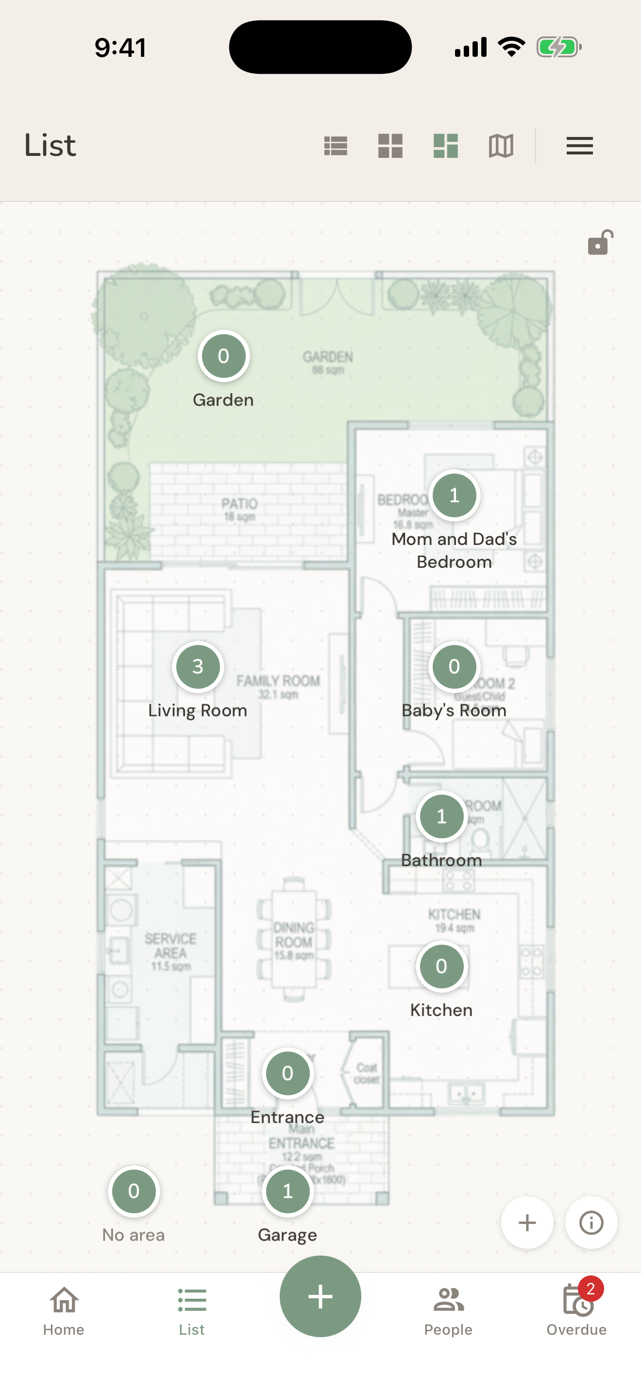 Floor plan view
