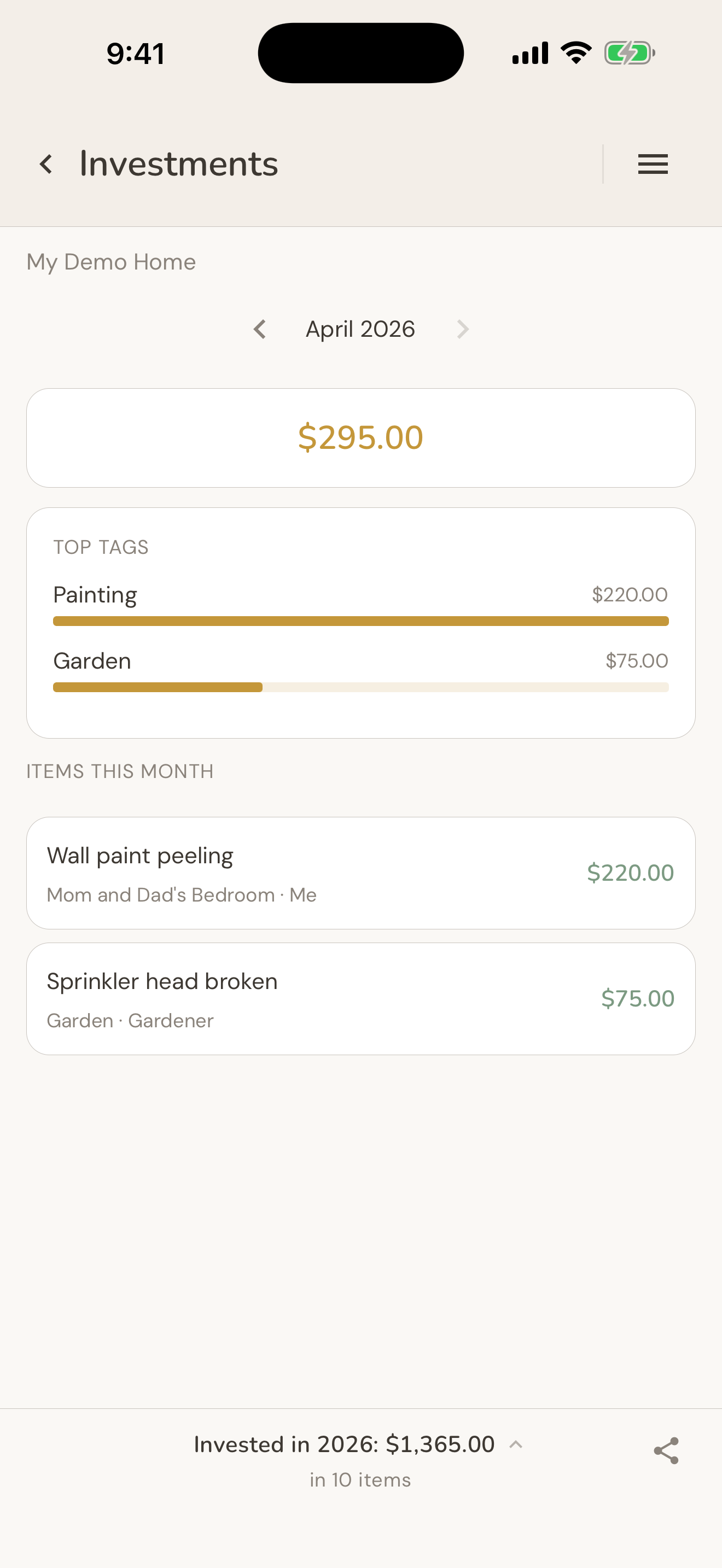 Track what you spend